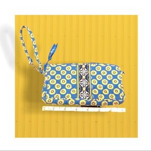 VERA BRADLEY Riviera Blue Wristlet